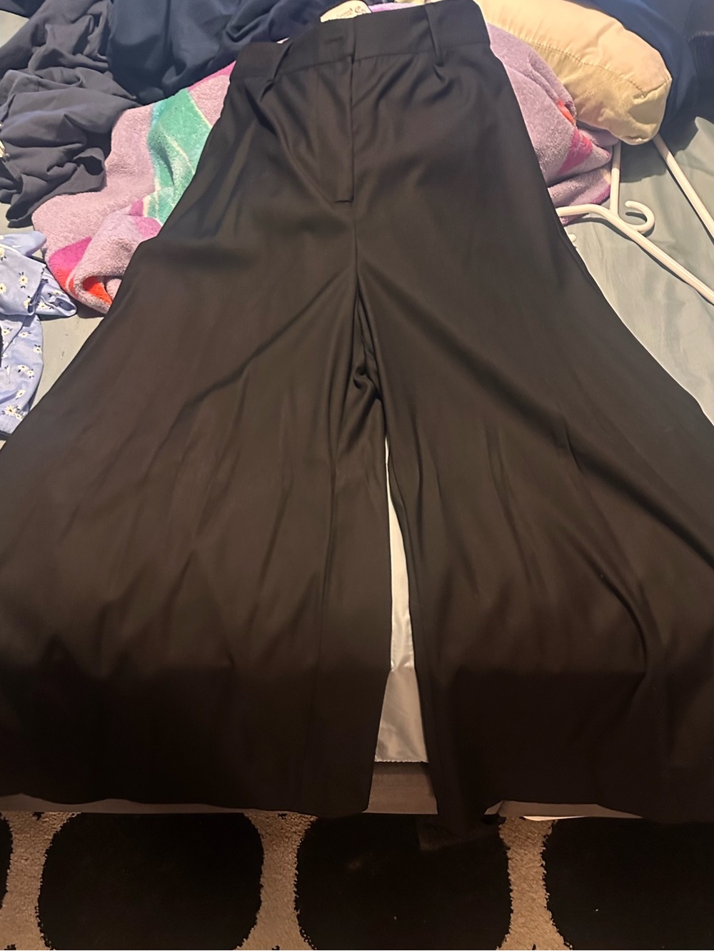 NWOT The Maria Trousers - Black Wide Leg Palazzo Pants - Picture 5 of 7